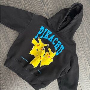 Zara Pikachu Black Kids Hoodie Size 8-9 Boys
